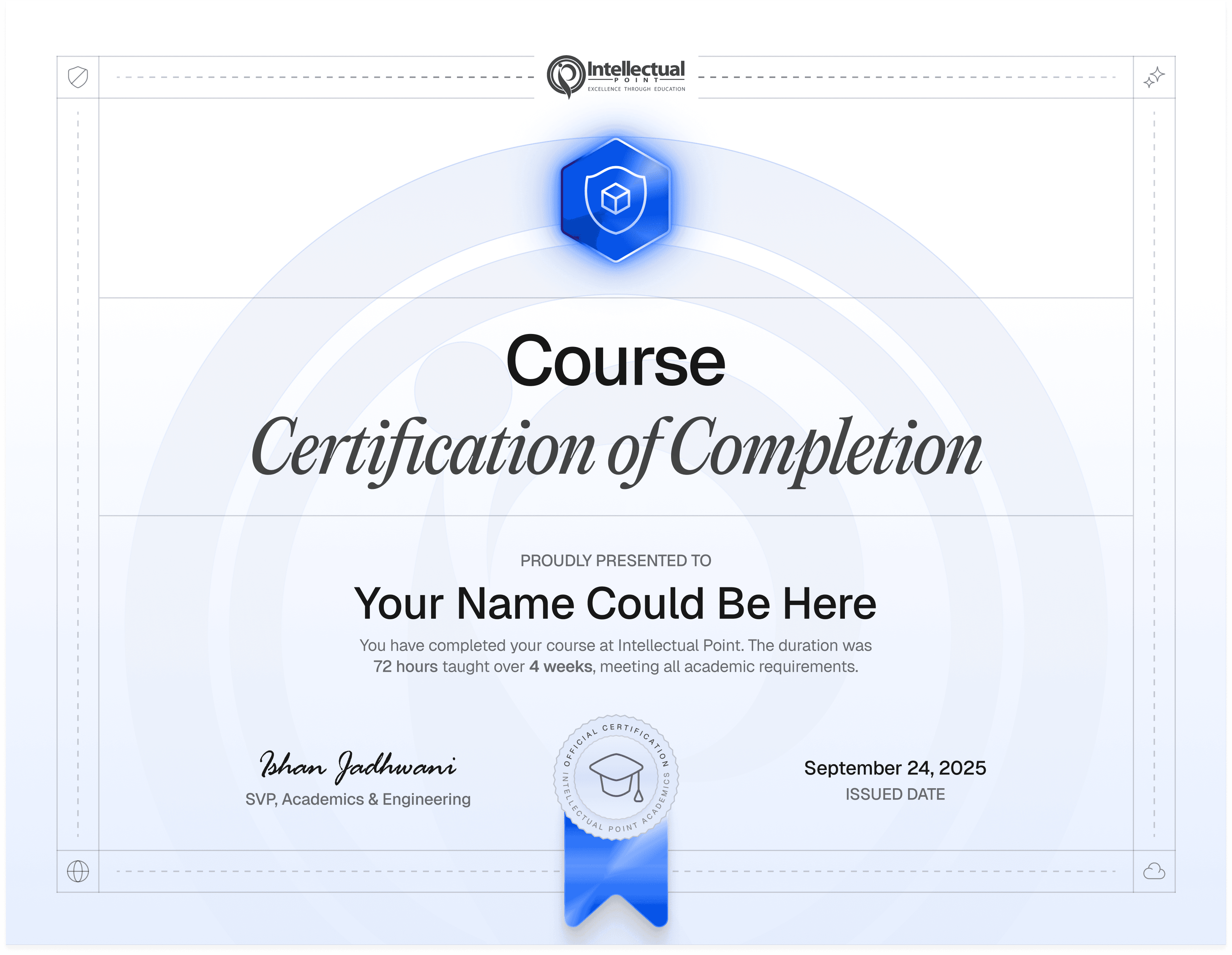 Certificate of Completion